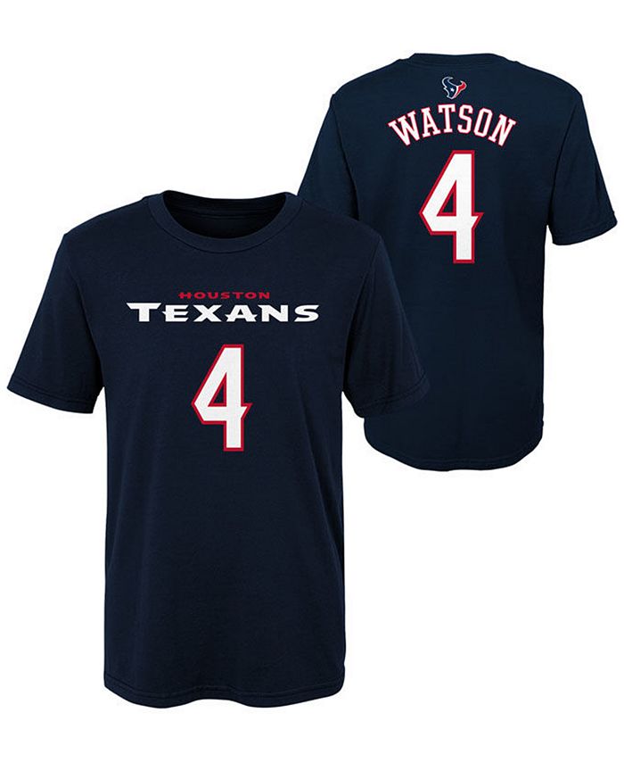 Футболка для мальчиков и девочек DeShaun Watson Houston Texans Mainliner Player Outerstuff, синий