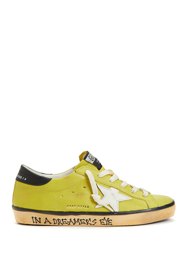 

Желтые женские кожаные кроссовки super star Golden Goose, Желтый