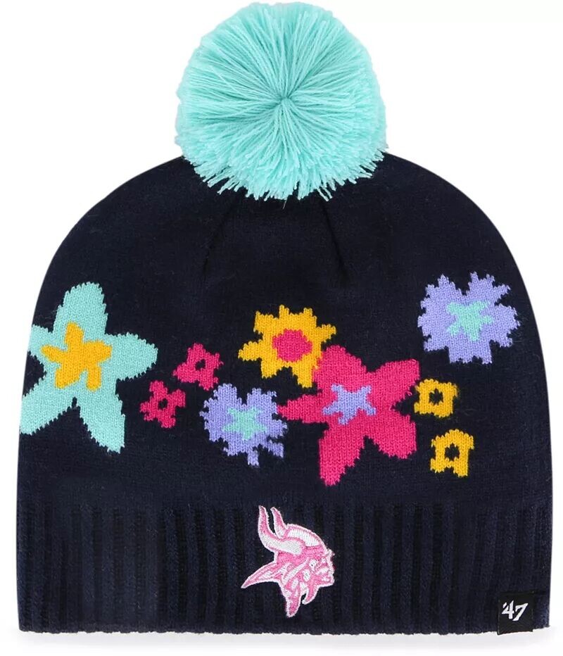 

47 Youth Minnesota Vikings Navy Buttercup Knit Шапка