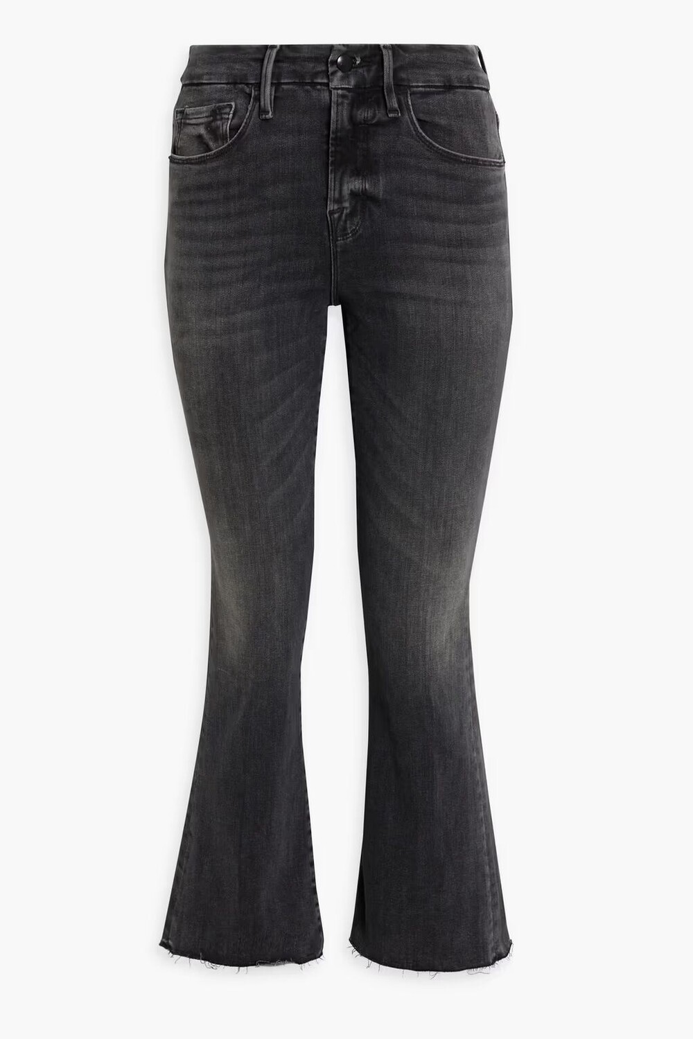 

Джинсы Le Crop Mini Boot с завышенной талией Frame, древесный уголь