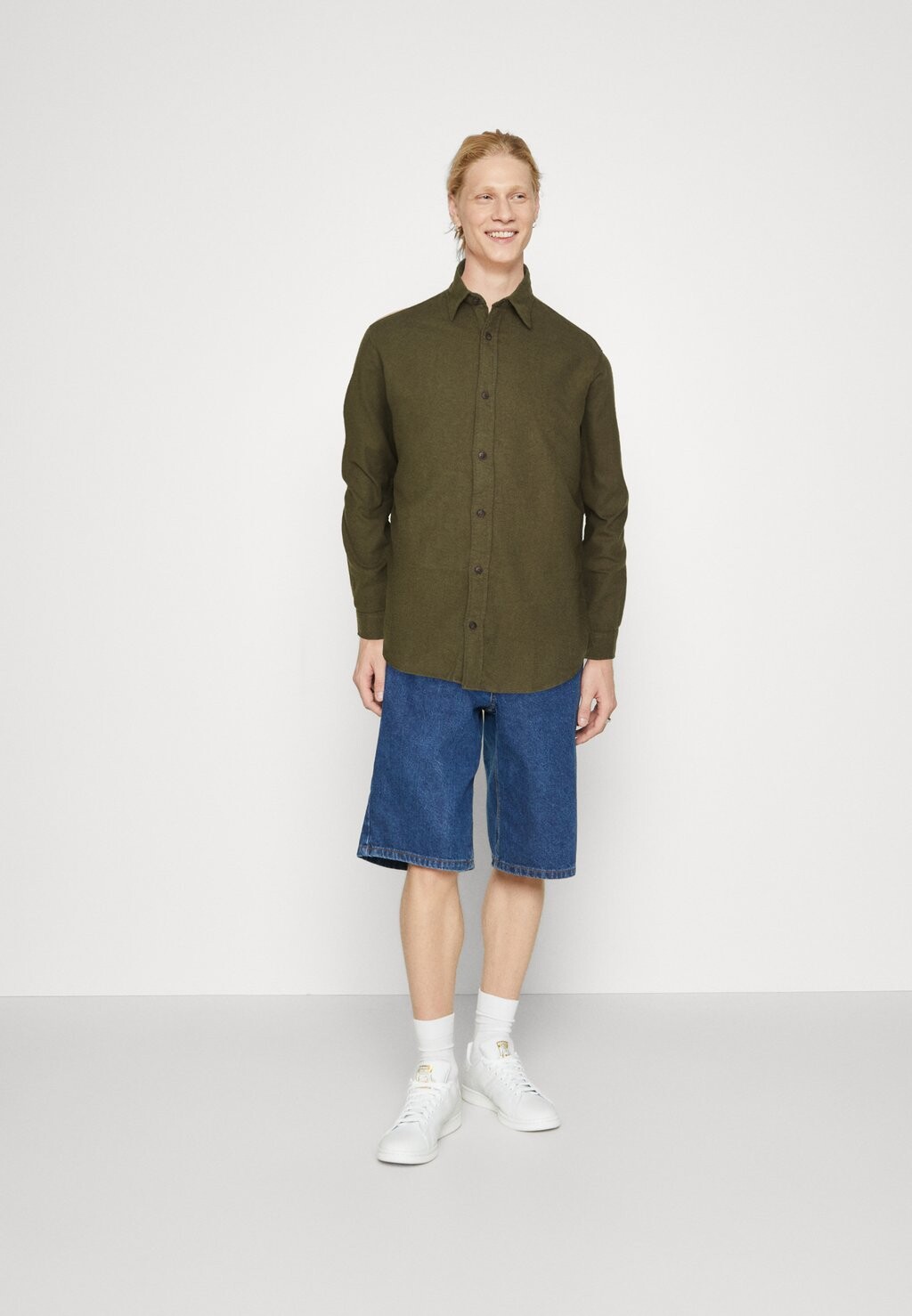 

Рубашка JJPLAIN FALL SOLID Jack & Jones, лесная ночь