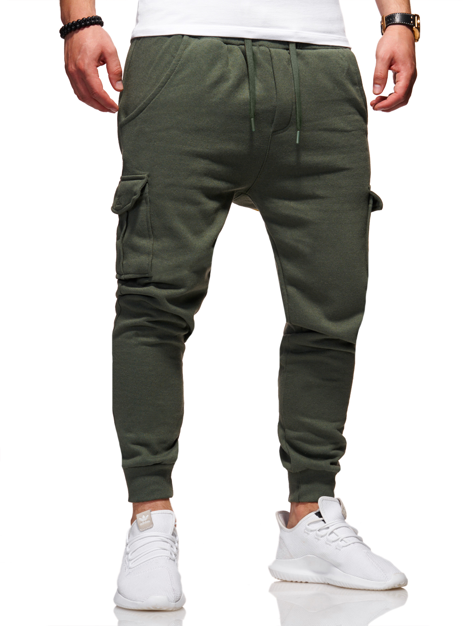 Тканевые брюки behype Jogging Combat, хаки