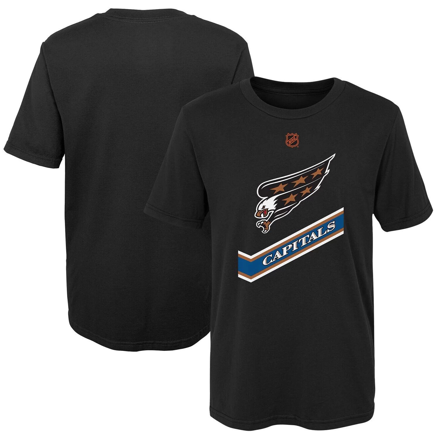 

Черная футболка с основным логотипом Washington Capitals Special Edition 2.0 для дошкольников Outerstuff, Черный
