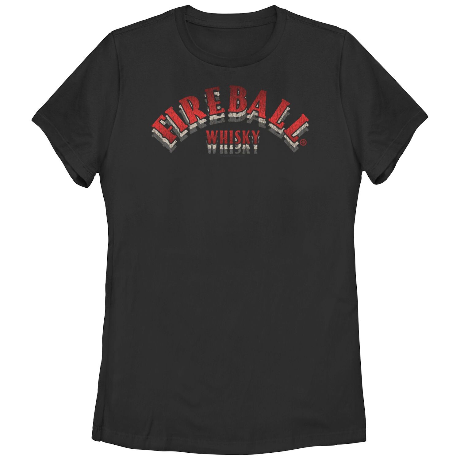 

Футболка с потертым логотипом Juniors' Fireball Whisky и графическим рисунком Licensed Character