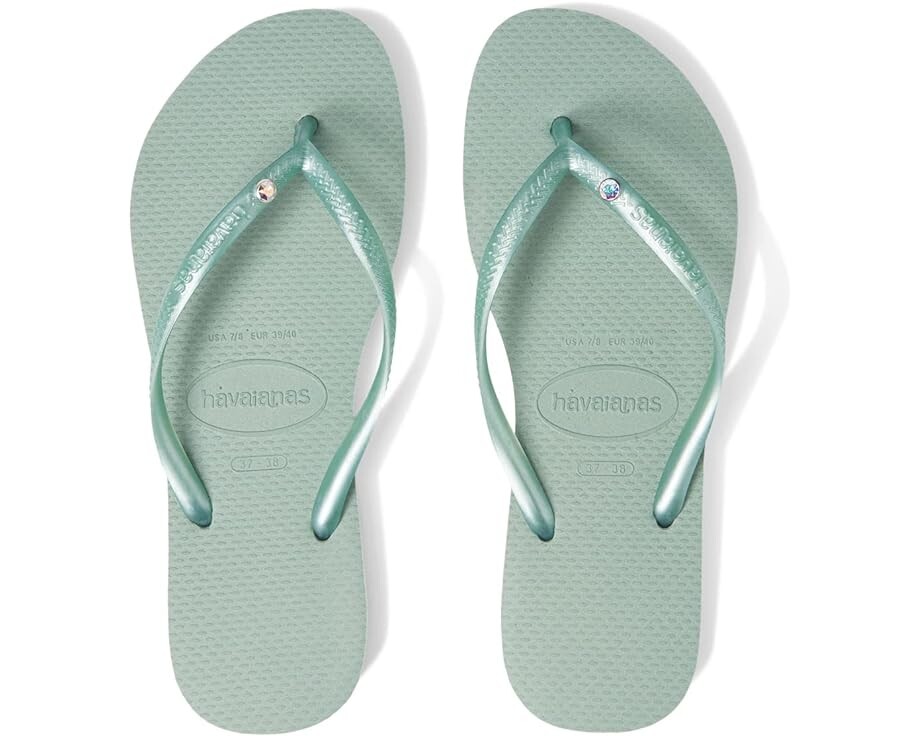

Сандалии Havaianas Slim Crystal SW II Flip Flop Sandal, цвет Clay