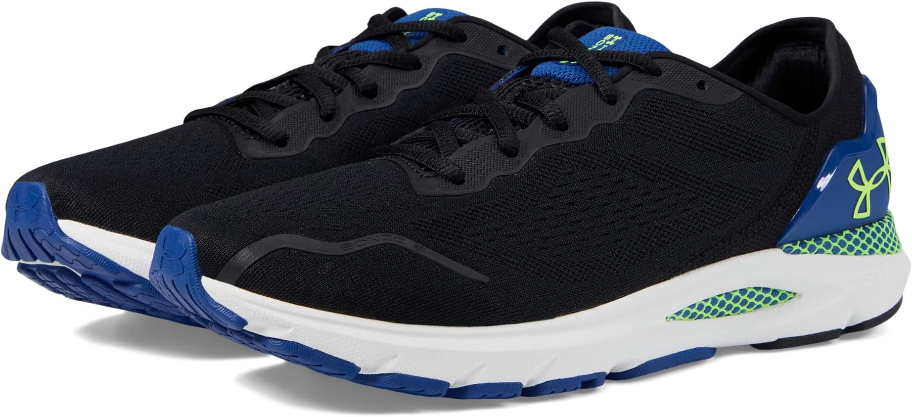 

Кроссовки HOVR Sonic 6 Under Armour, цвет Black/Blue Mirage/Lime Surge