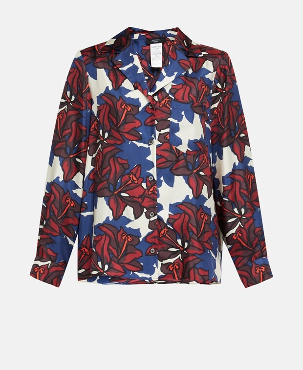 

Шелковая блузка Max Mara, бордовый