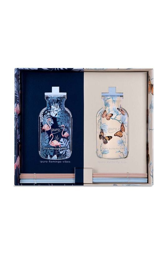 

Набор ароматических диффузоров Butterfly Kiss & Flamingo Vibes, 2x 50 мл, в упаковке 2 шт. Ipuro, мультиколор