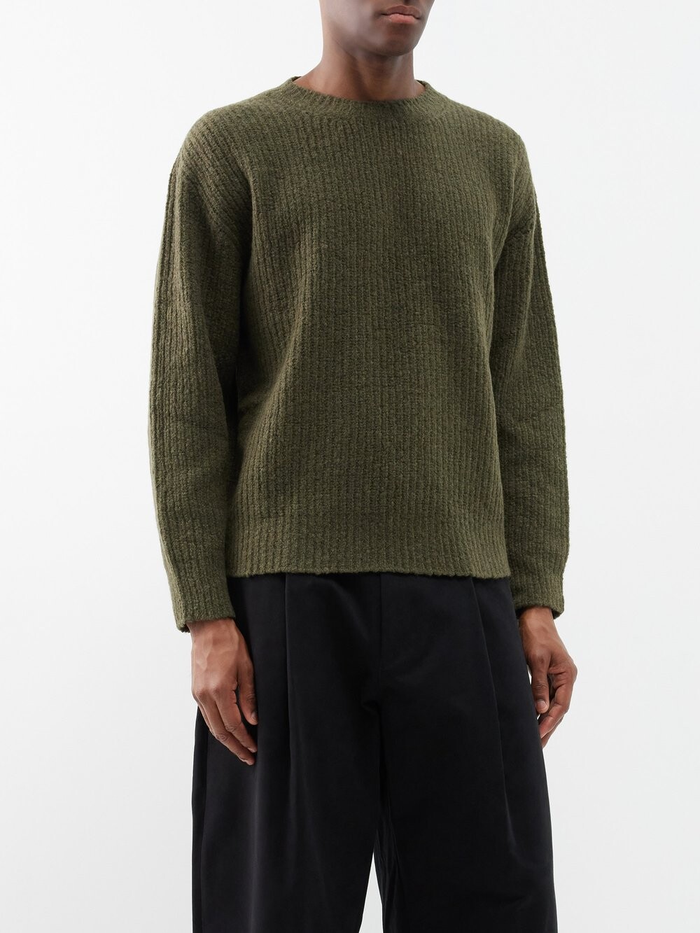 

Свитер из смесовой шерсти Lardini, зеленый