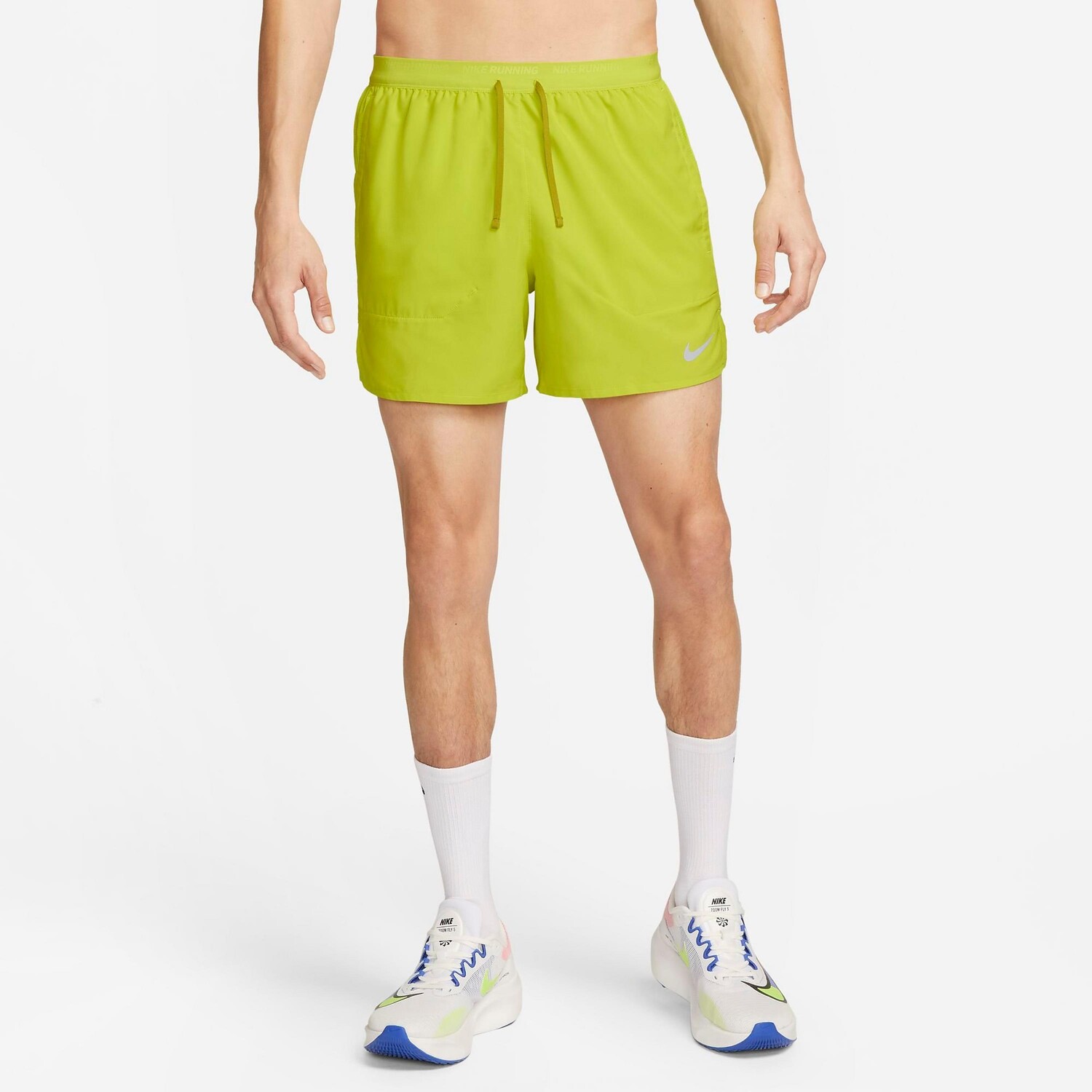 

Мужские шорты для бега Nike Dri-FIT Stride 5 дюймов с короткой подкладкой, зеленый