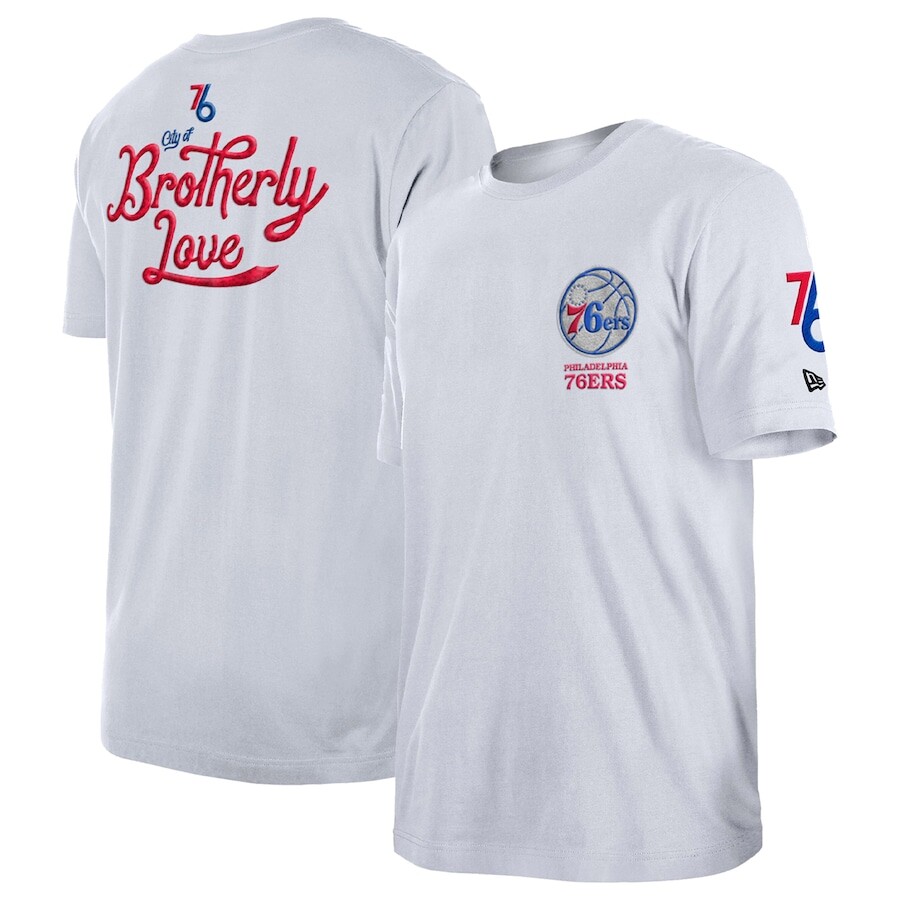 

Футболка с коротким рукавом New Era Philadelphia 76Ers, белый