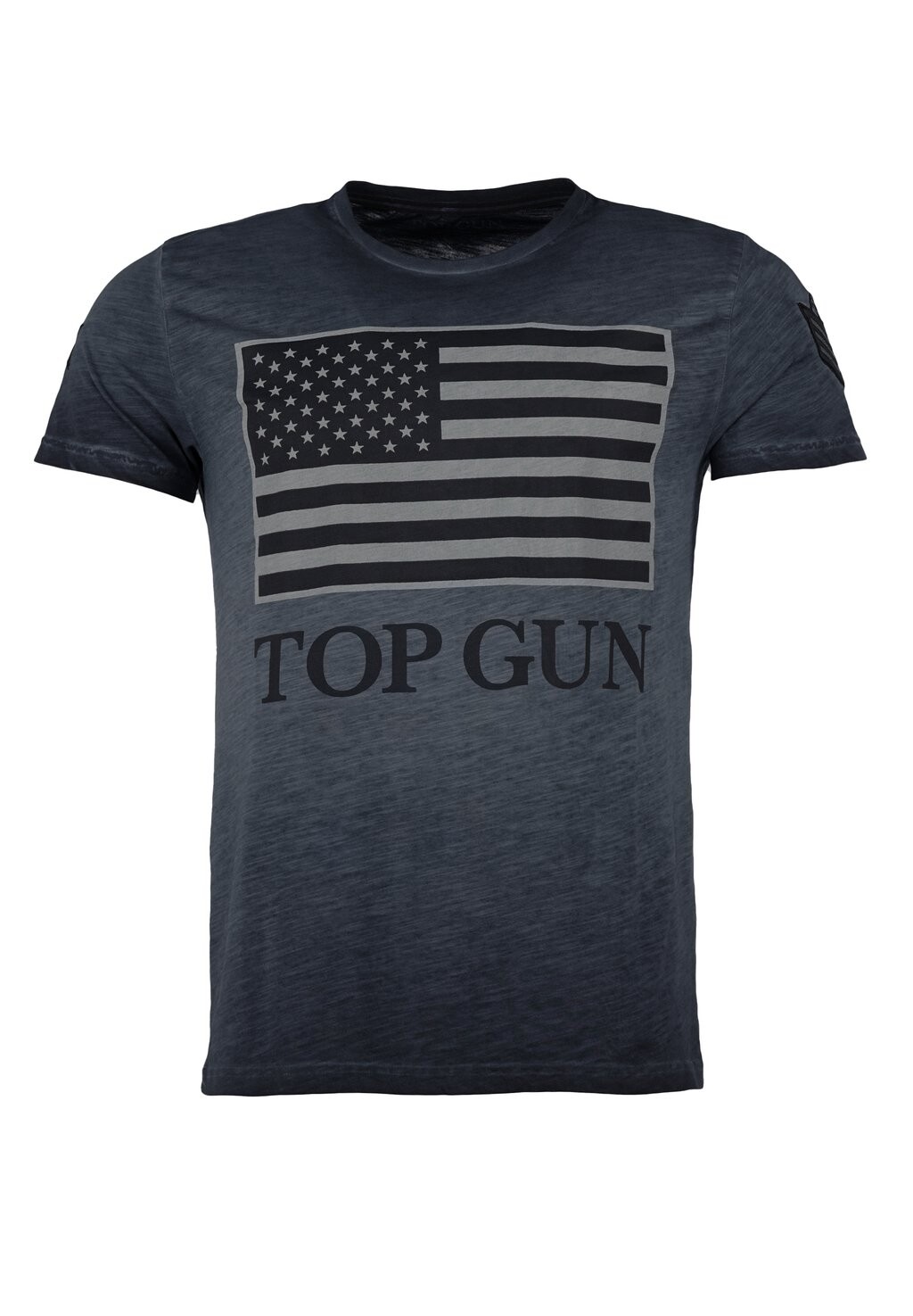 

Футболка с принтом TOP GUN, темно-синий