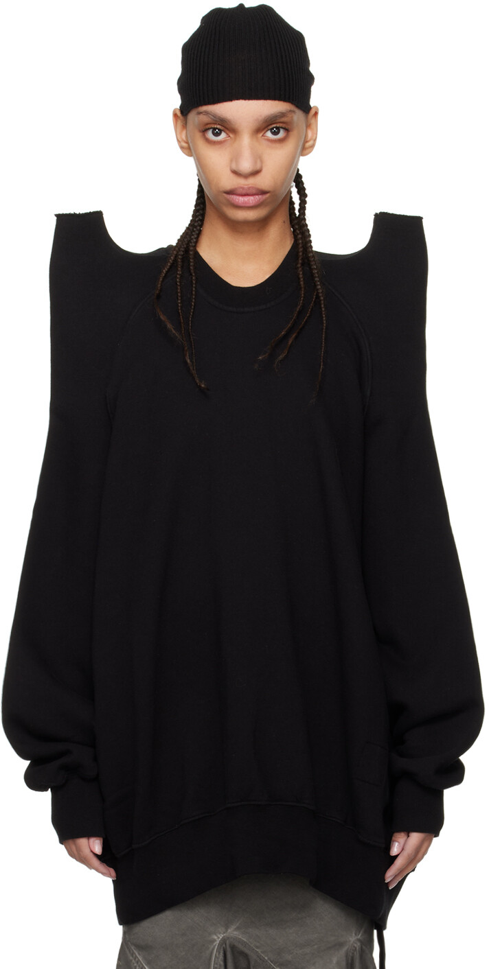 

Черный свитшот Tecsweat Rick Owens Drkshdw, цвет Black