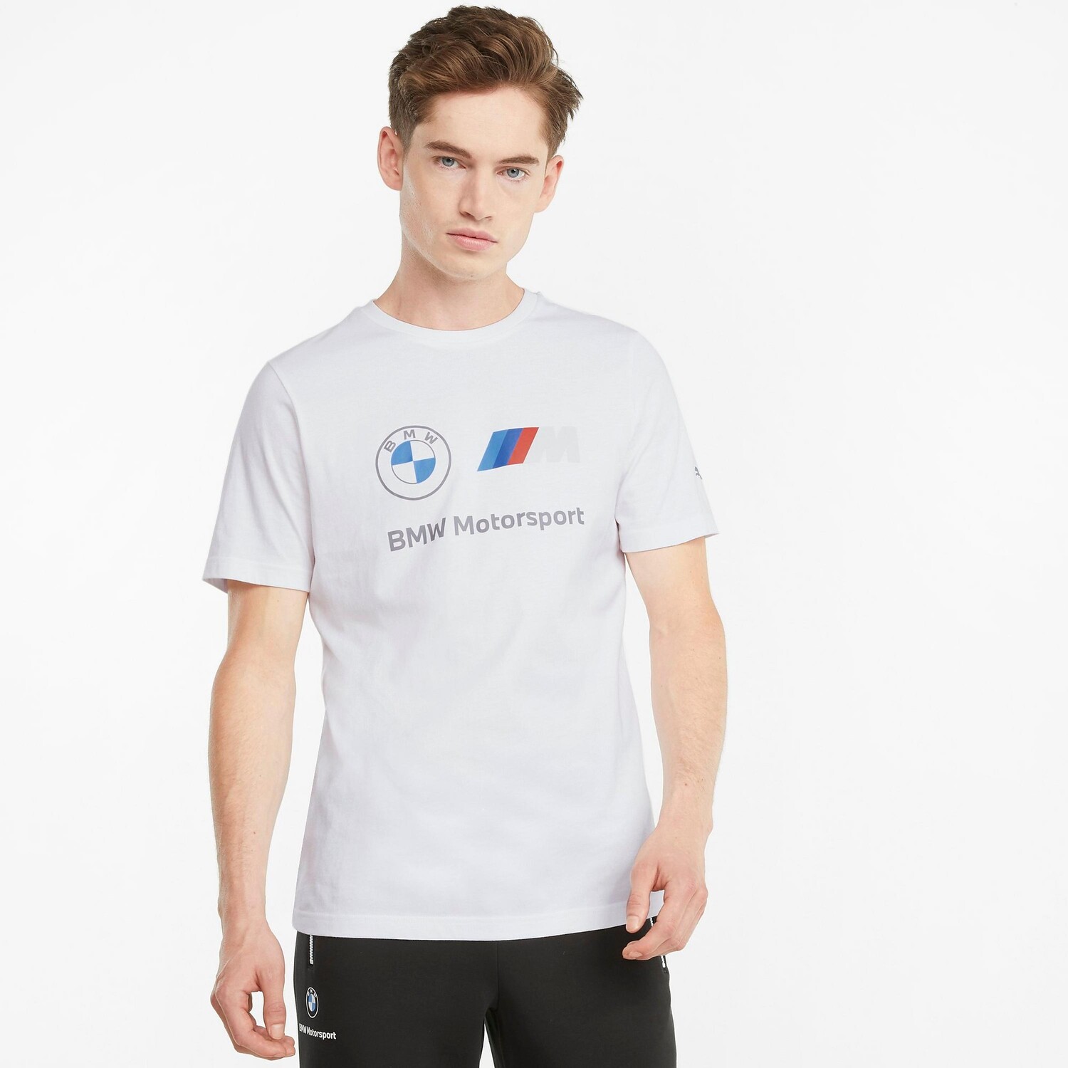 

Мужская футболка с логотипом Puma BMW M Motorsport Essentials, белый