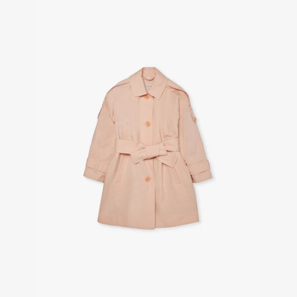 

Однобортный тканый жакет Валери 6-14 лет Burberry, розовый