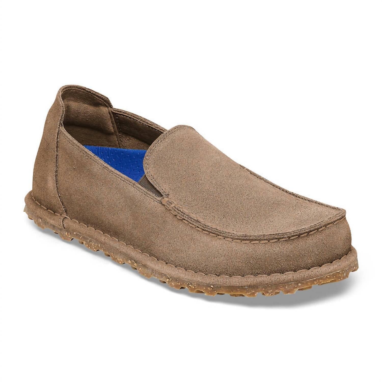 

Замшевые кожаные лоферы унисекс Utti — узкие, серо-серого цвета Birkenstock