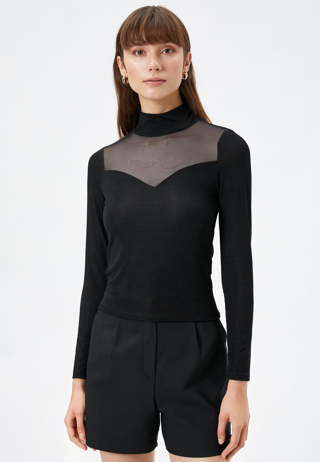 

Рубашка с длинным рукавом DETAIL Koton, цвет black