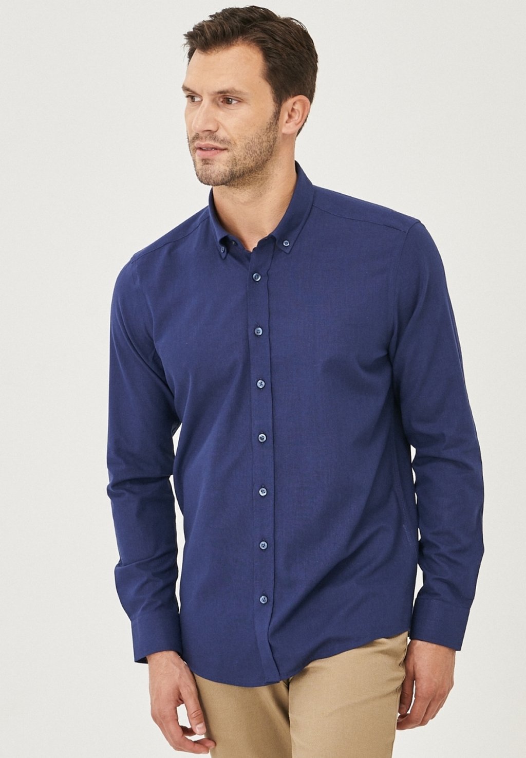 блузка vminger slim fit shirt aware цвет hydrangea Рубашка AC&CO / ALTINYILDIZ CLASSICS, цвет Slim Fit Shirt