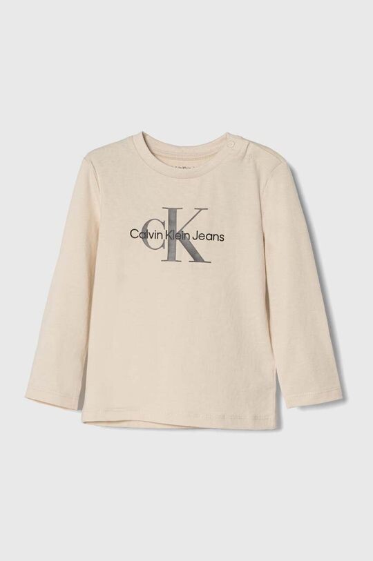 

Детские джинсы с длинными рукавами Calvin Klein Jeans, бежевый