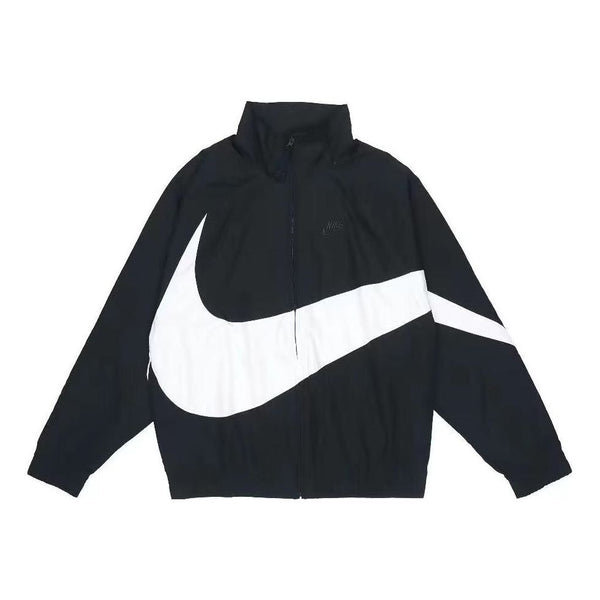 цена Куртка Men's Nike Large Logo Printing Zipper Casual Long Sleeves Jacket Autumn Black, мультиколор