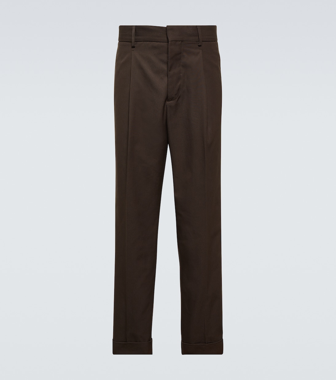 цена Прямые брюки со средней посадкой Tod'S, коричневый