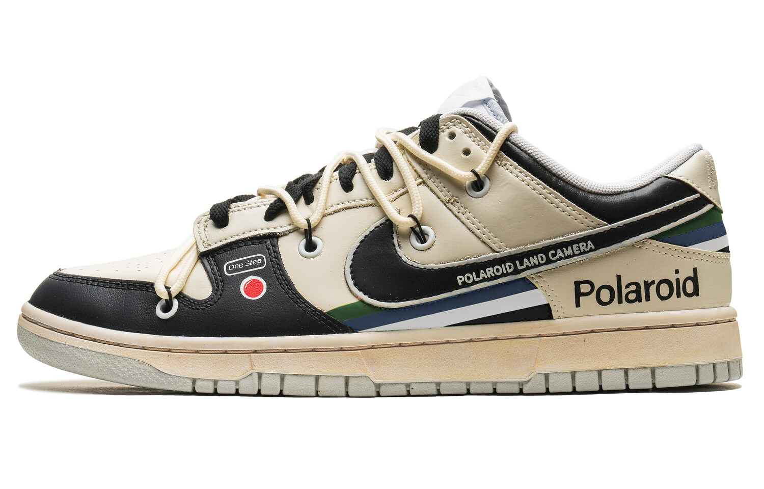 

Кроссовки Nike Dunk Skateboarding Shoes Men Low-top Black/beige, цвет Off White
