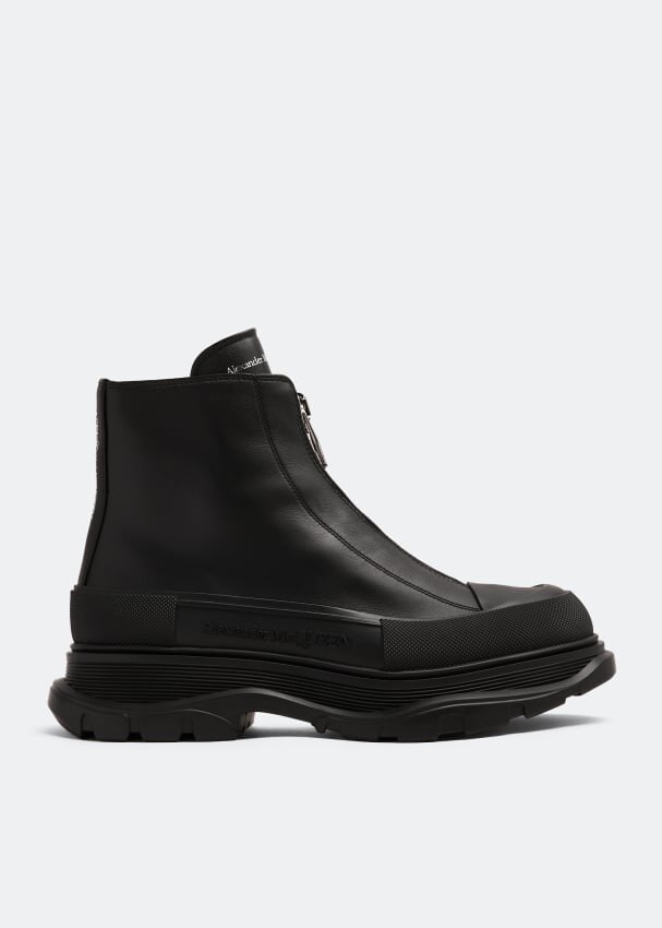 Ботинки Alexander Mcqueen Tread Slick, черный цена и фото