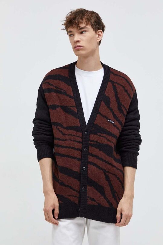 

Кардиган из смесовой шерсти Volcom, коричневый