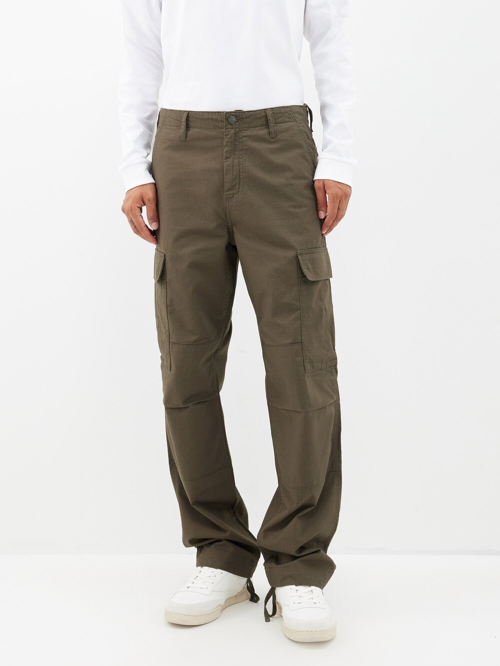 

Промытые брюки карго columbia из хлопка с рипстопом Carhartt WIP, зеленый