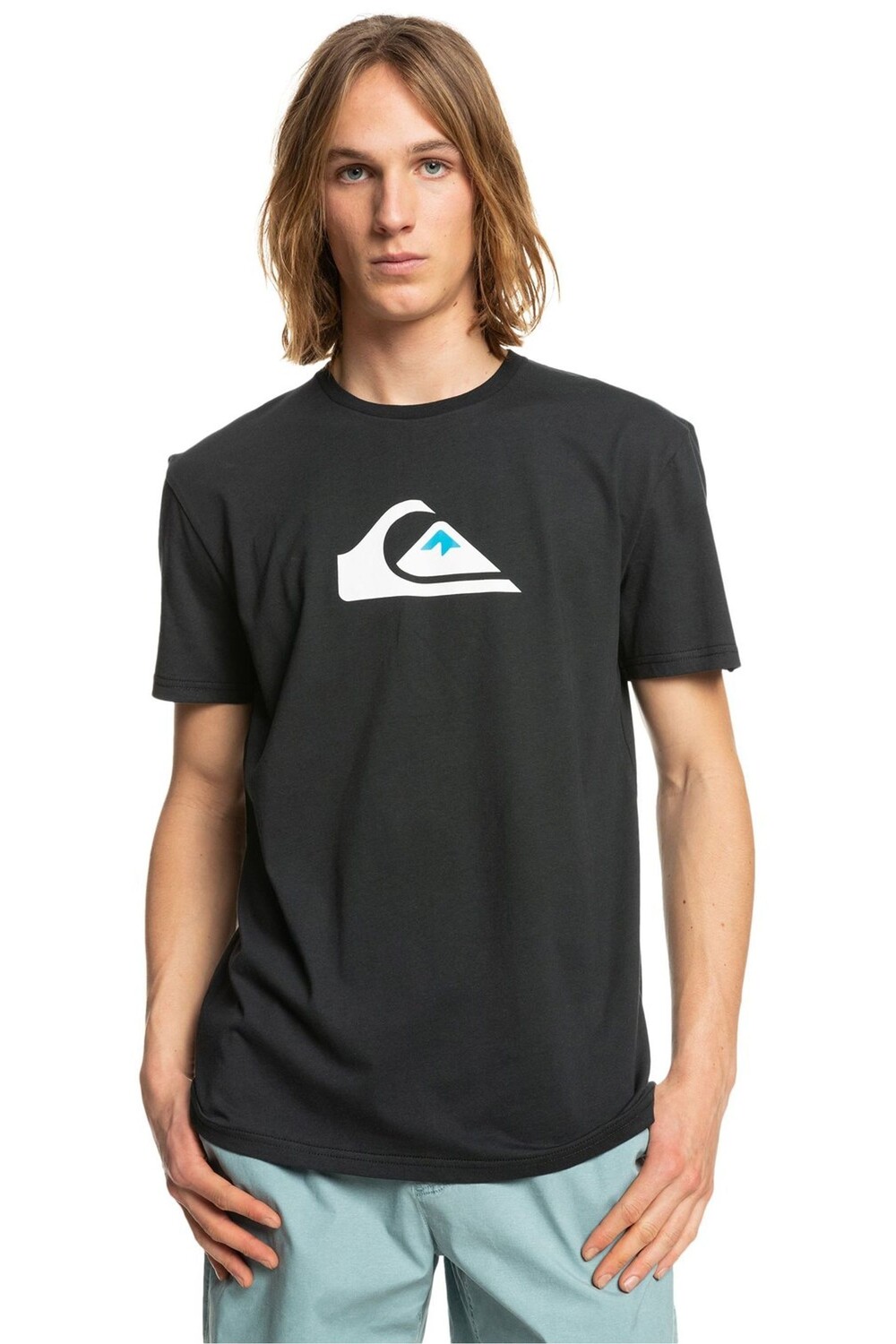 

Футболка с коротким рукавом и логотипом Quiksilver, черный