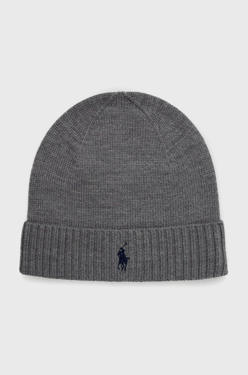 

Шерстяная кепка Polo Ralph Lauren, серый