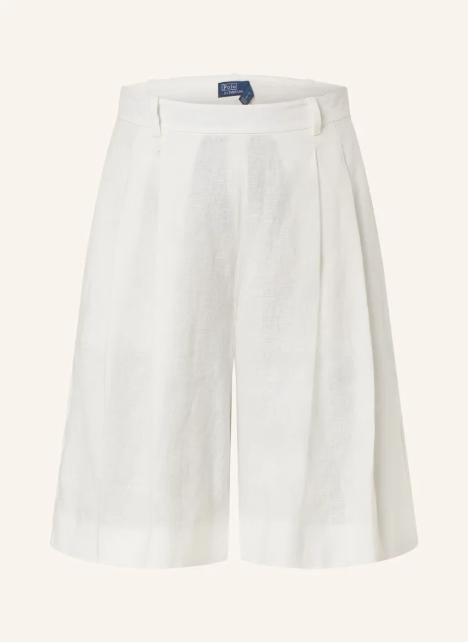 Льняные шорты Polo Ralph Lauren, белый