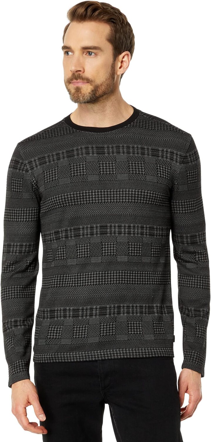 

Reade Mix Crew с длинным рукавом и холодным красителем K5869Y4 John Varvatos, цвет Iron Grey