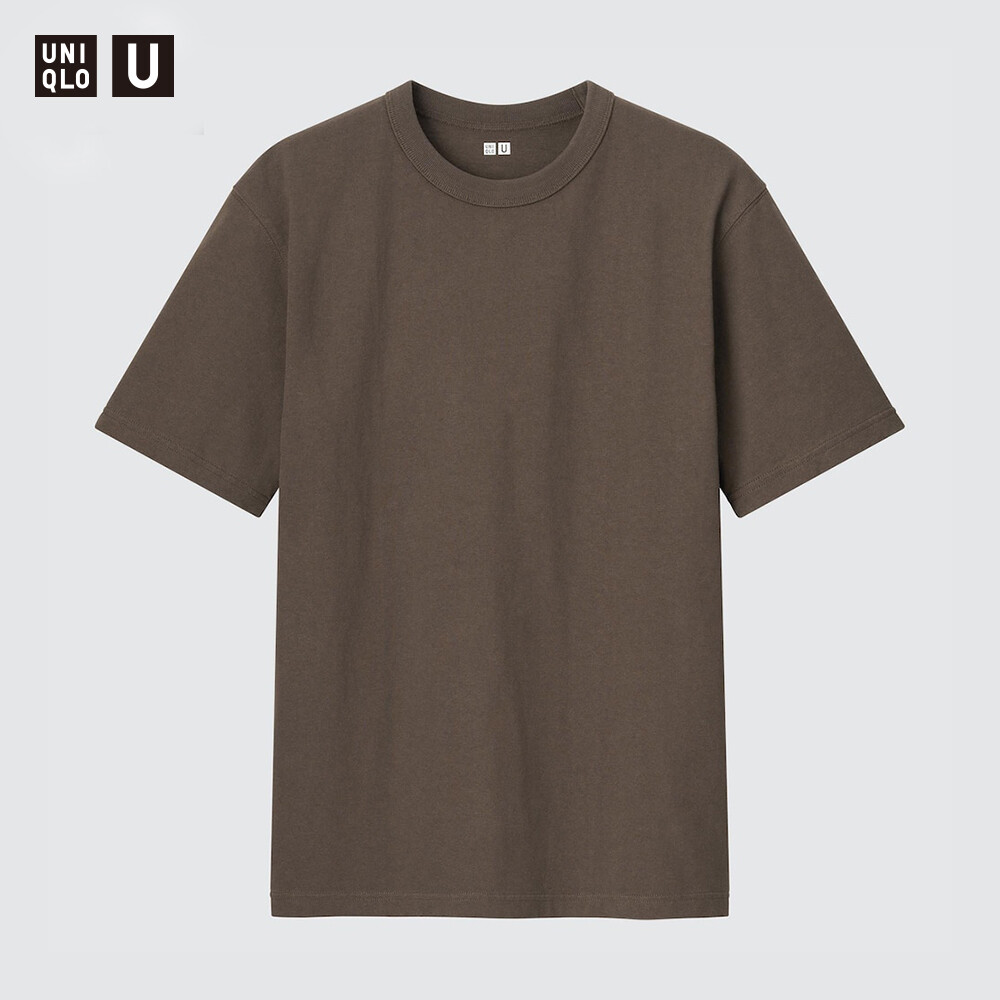 

Футболка Uniqlo Master T унисекс с круглым вырезом и коротким рукавом, бледно-красный