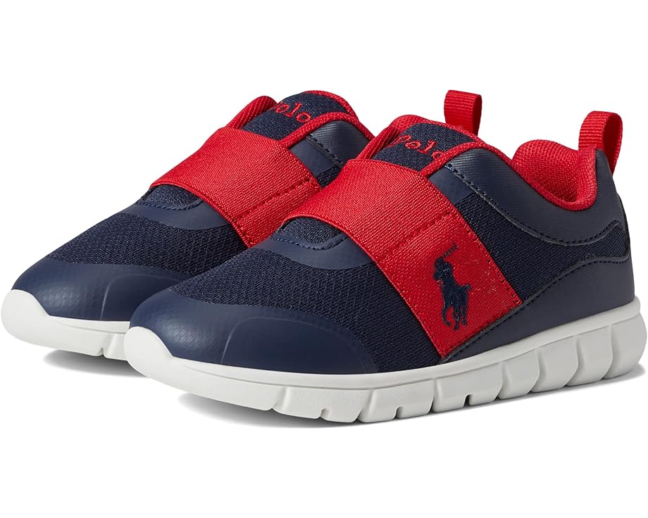 

Кроссовки Polo Ralph Lauren Barnes III, цвет Navy Synthetic/Mesh/Red/Navy Player Pony