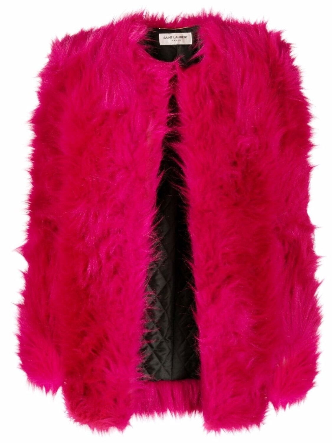

Saint Laurent шуба из искусственного меха, красный