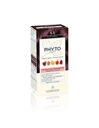 ФИТО Перманентная краска для волос 5.5 Светло-красный коричневый, Phyto