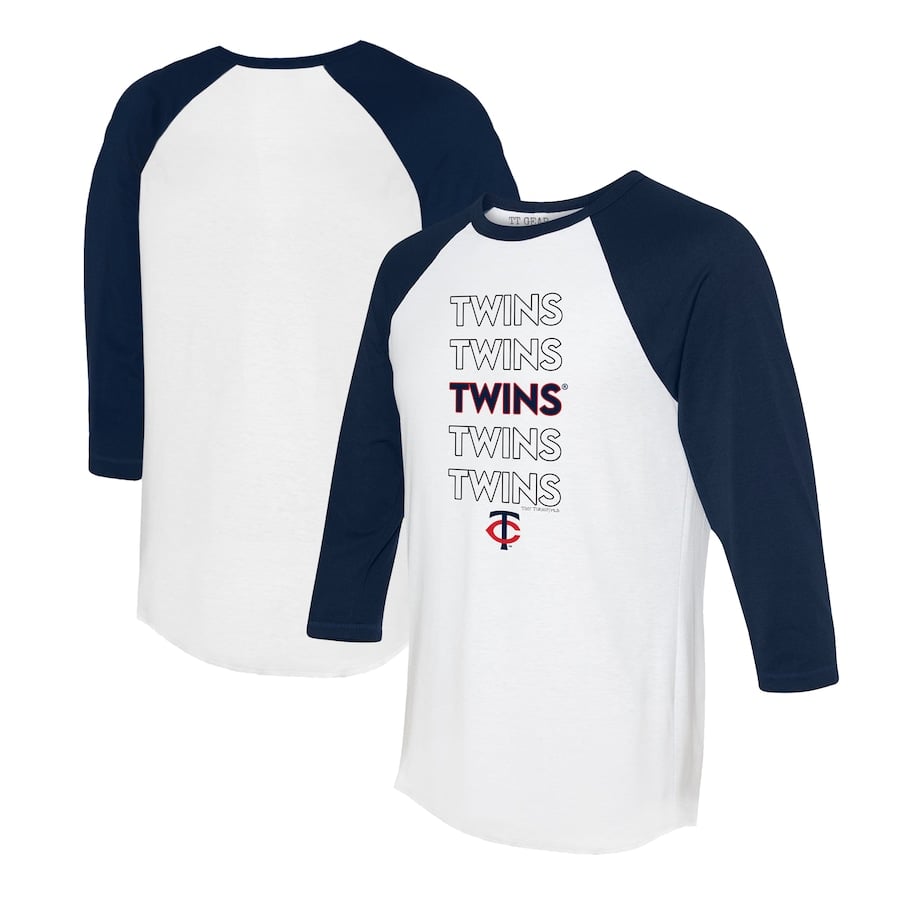 

Футболка с длинным рукавом Tiny Turnip Minnesota Twins, белый