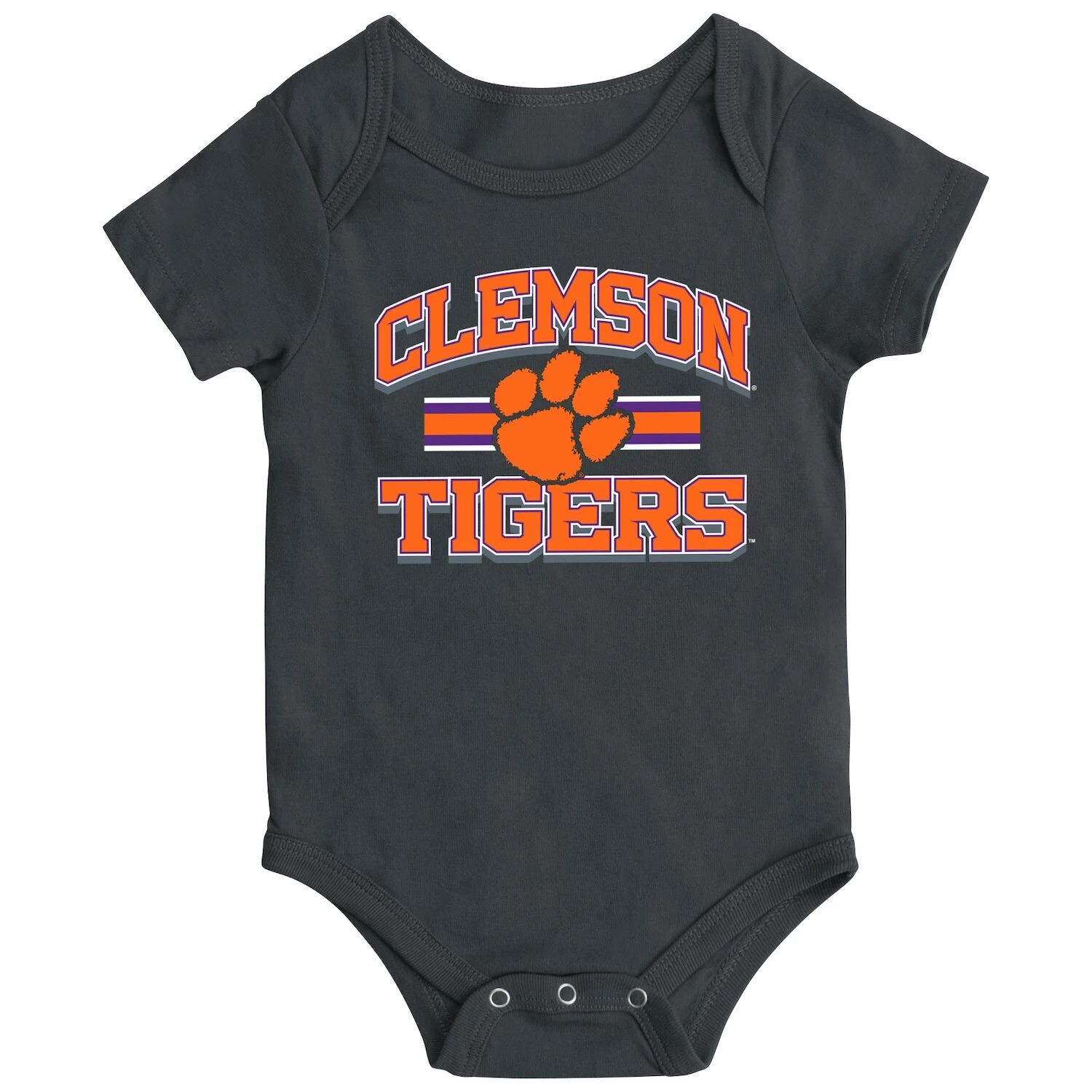 

Черный боди Clemson Tigers Core Stripe для новорожденных и младенцев Colosseum Colosseum