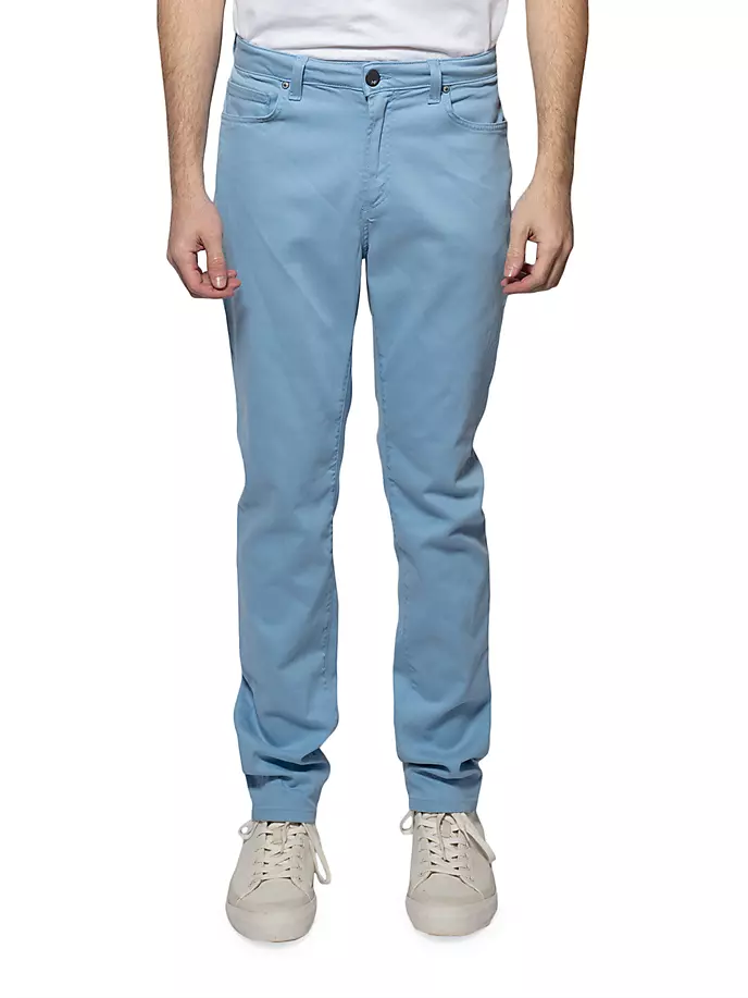 Хлопковые джинсы узкого кроя Brando Monfrère, синий