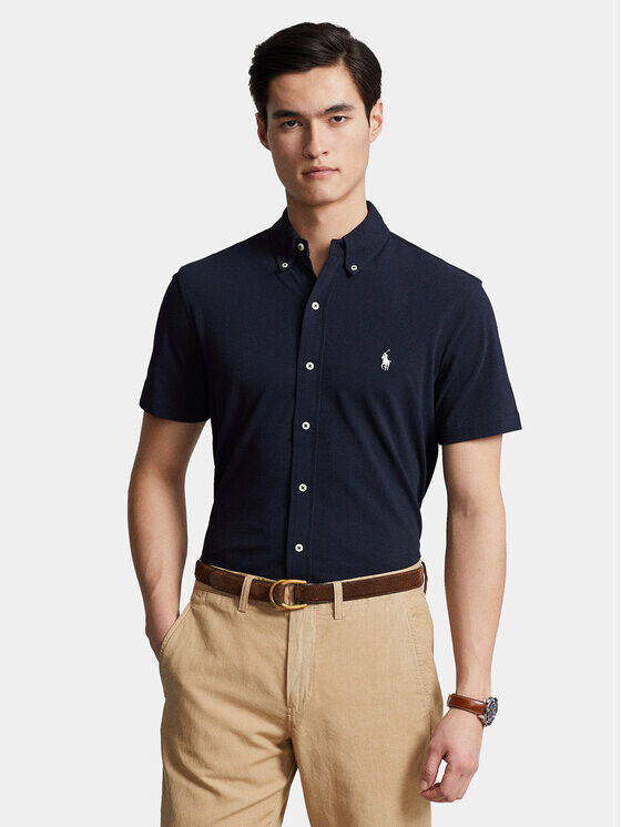 

Рубашка узкого кроя Polo Ralph Lauren, синий