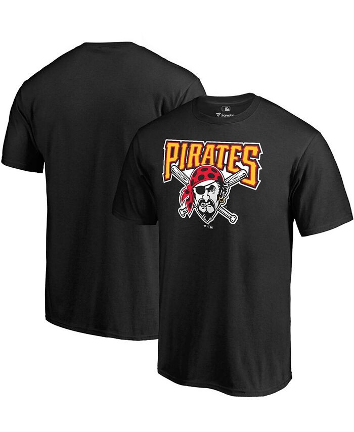 

Мужская черная футболка Pittsburgh Pirates Huntington Fanatics, черный