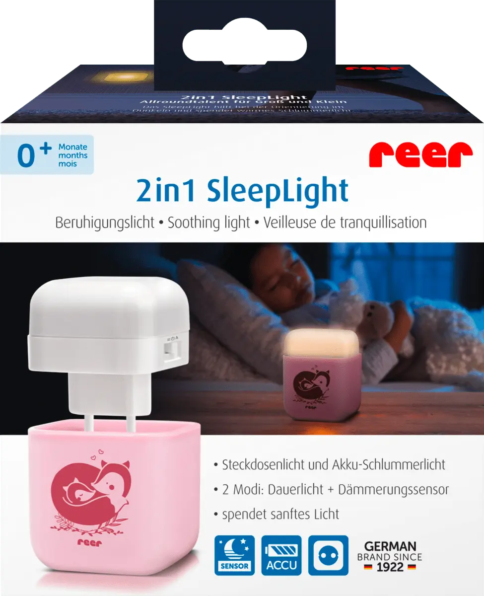 

Ночник 2в1 SleepLight розовый 1 шт. Reer