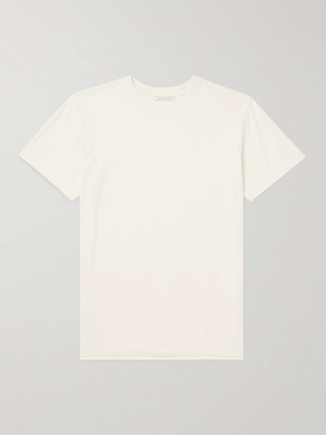

Футболка Anti-Expo Slim Fit из хлопкового джерси JOHN ELLIOTT, экрю, Белый