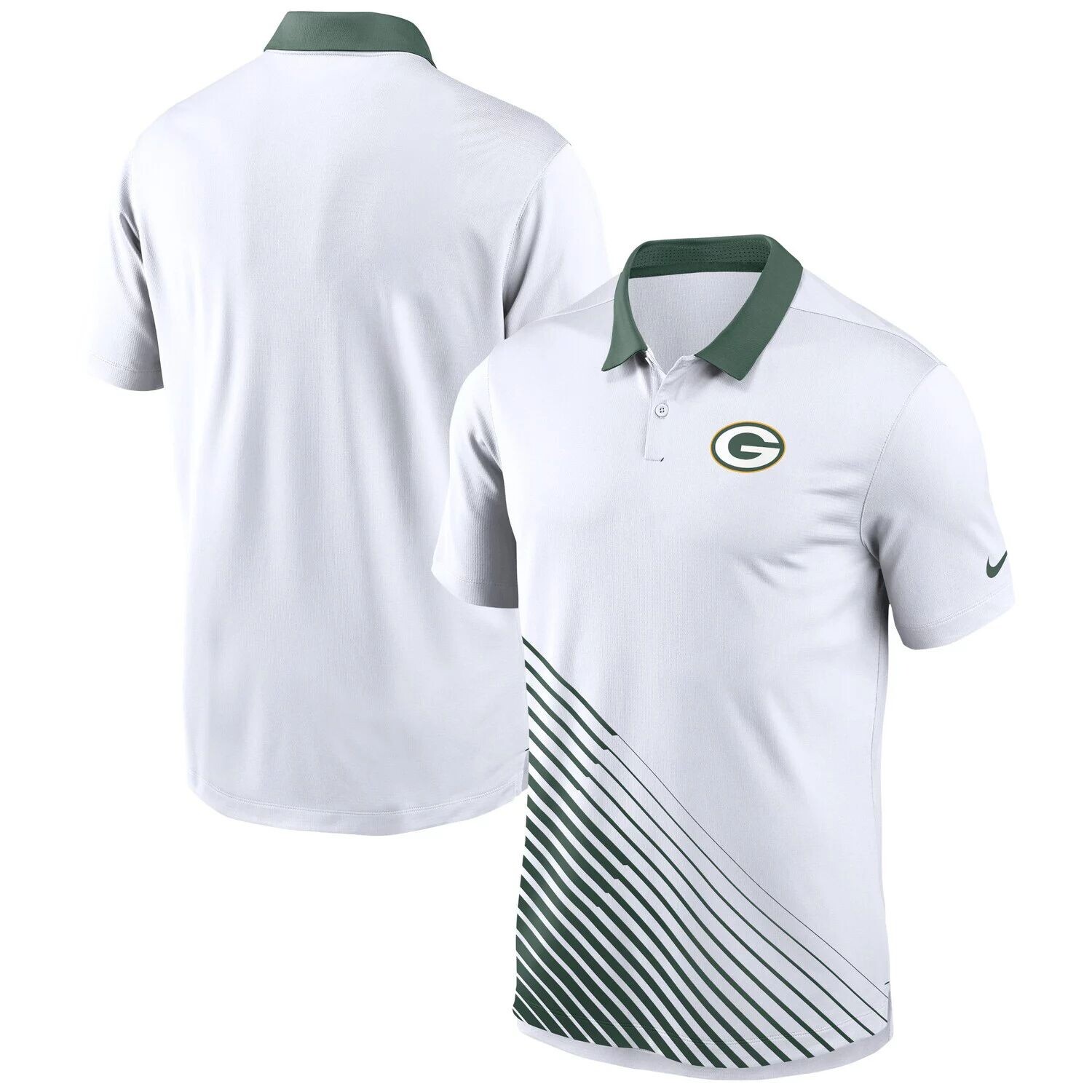 

Мужская белая футболка-поло Green Bay Packers Vapor Performance Nike, Белый