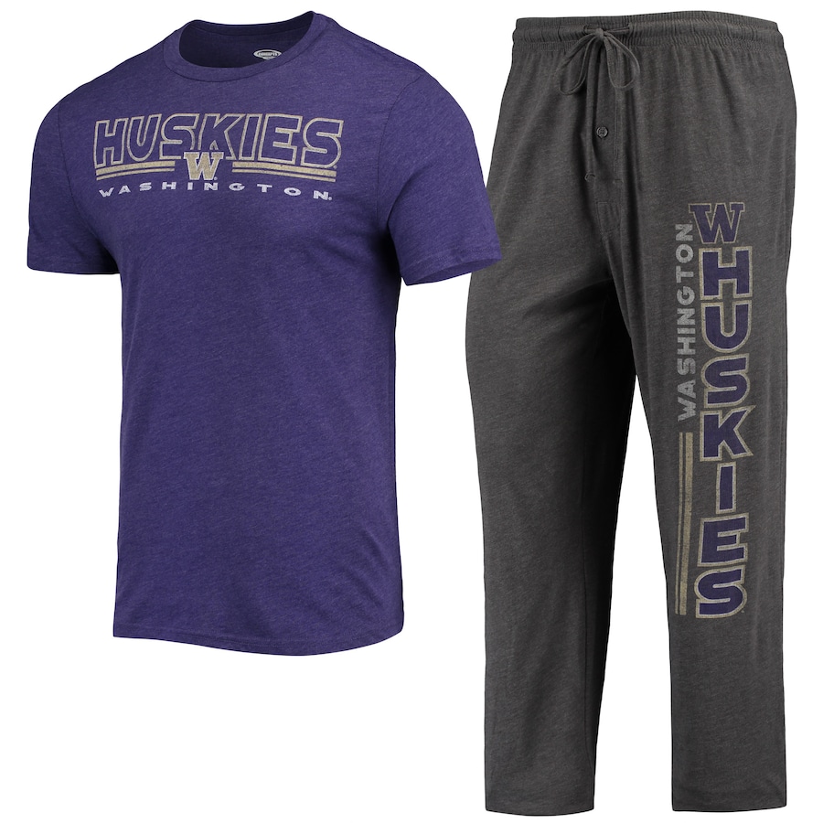 

Пижамный комплект Concepts Sport Washington Huskies, угольный