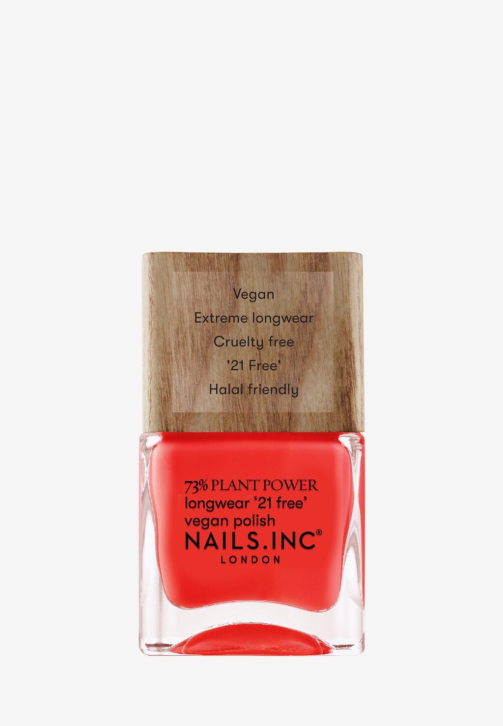 

Лак для ногтей NAILS INC. 73% PLANT POWER Nails Inc, коралл