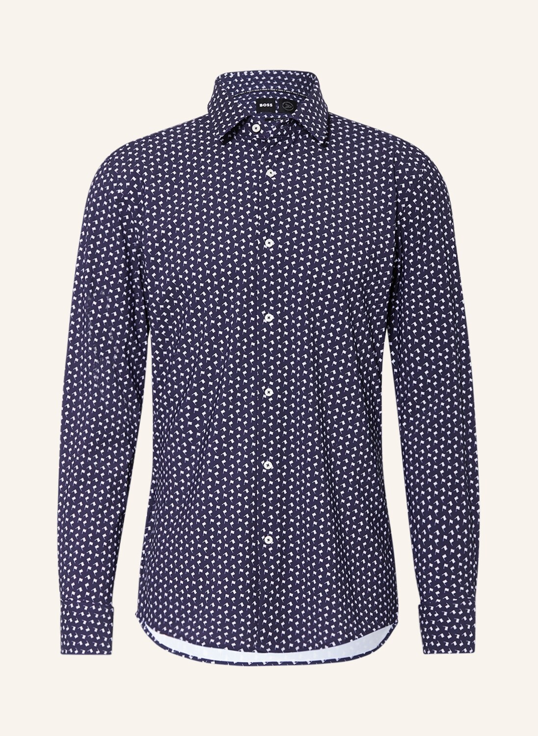 

Рубашка BOSS JerseyHANK PERFORMANCE Slim Fit, темно-синий