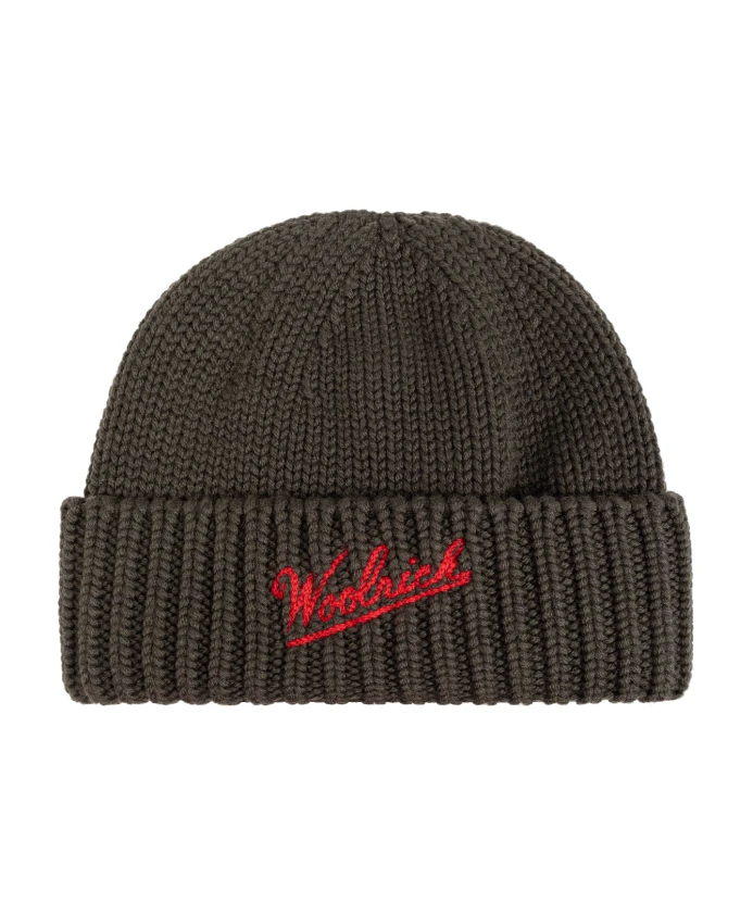 

Шерстяная шапка с логотипом Woolrich, зеленый