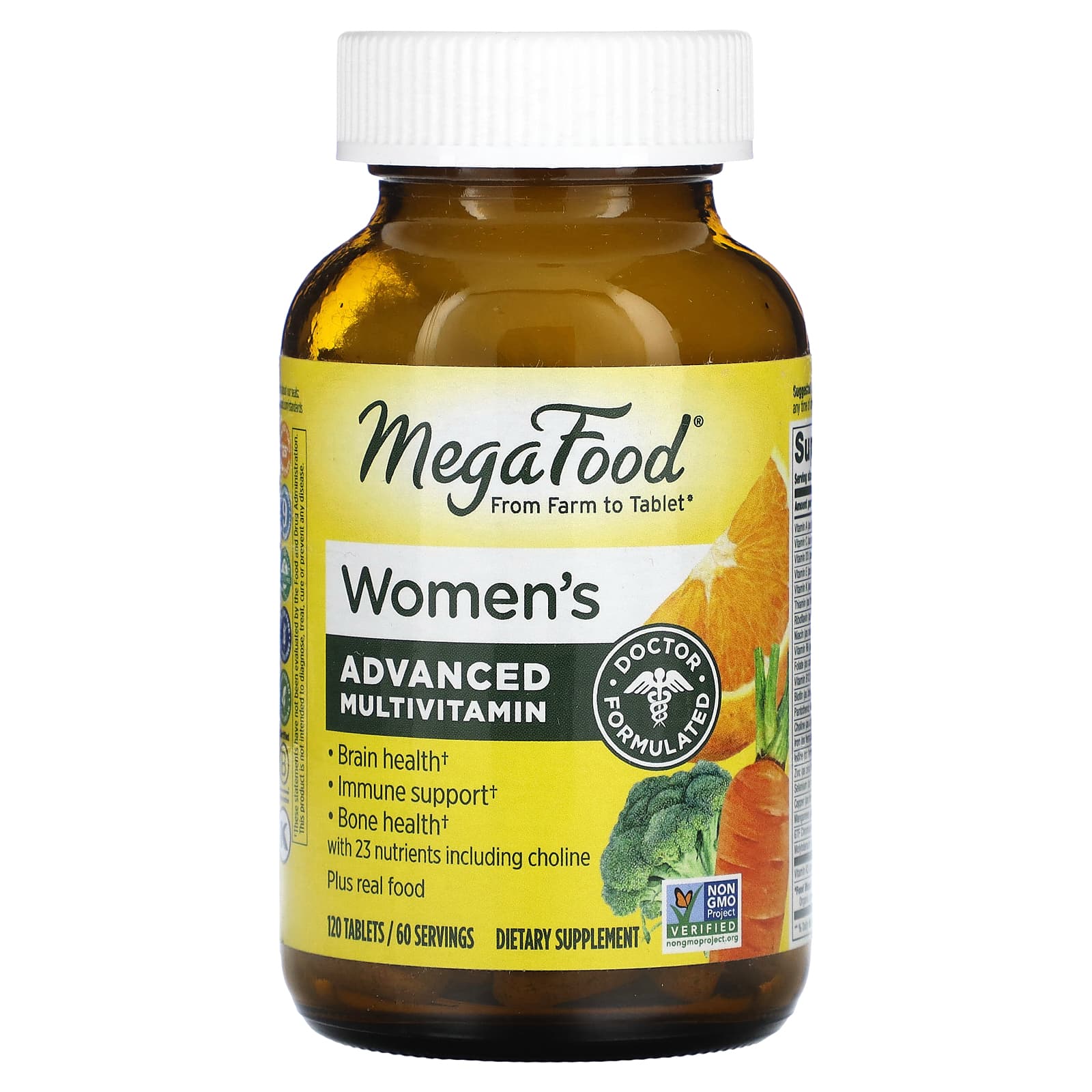 MegaFood Мультивитамин для женщин 120 таблеток fruily органический мультивитамин для женщин с экстрактом клюквы фруктовый коктейль 60 жевательных таблеток